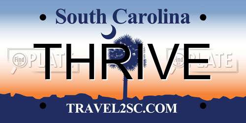 THRIVE South Carolina License Plate