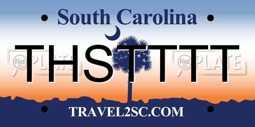 THSTTTT South Carolina License Plate