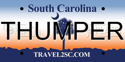 THUMPER South Carolina License Plate