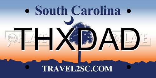 THXDAD South Carolina License Plate