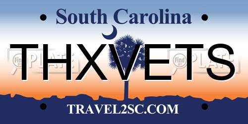 THXVETS South Carolina License Plate