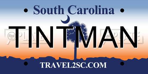 TINTMAN South Carolina License Plate