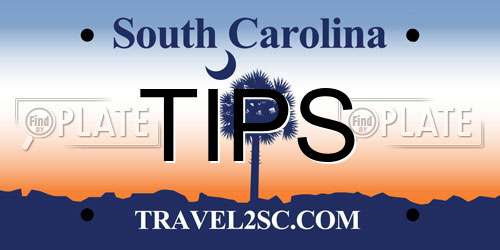 TIPS South Carolina License Plate