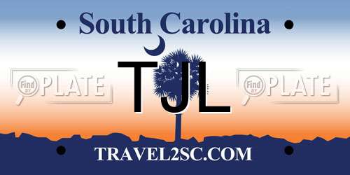 TJL South Carolina License Plate