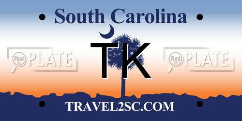 TK South Carolina License Plate