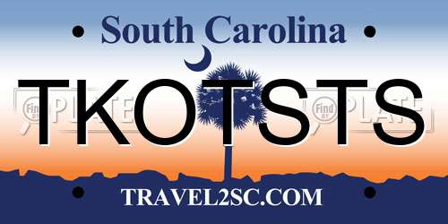 TKOTSTS South Carolina License Plate