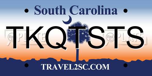 TKQTSTS South Carolina License Plate