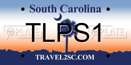 TLPS1 South Carolina License Plate