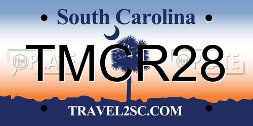 TMCR28 South Carolina License Plate