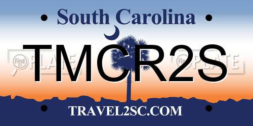TMCR2S South Carolina License Plate