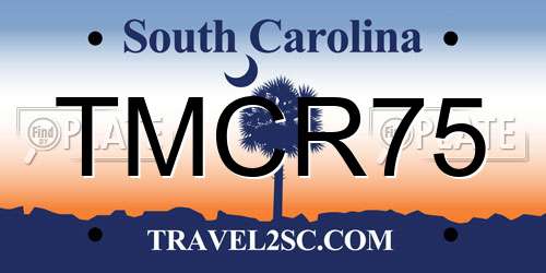 TMCR75 South Carolina License Plate
