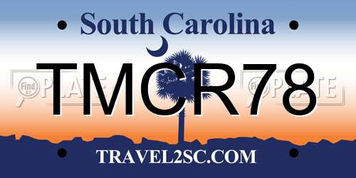 TMCR78 South Carolina License Plate