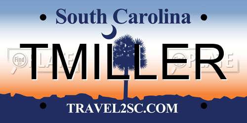 TMILLER South Carolina License Plate