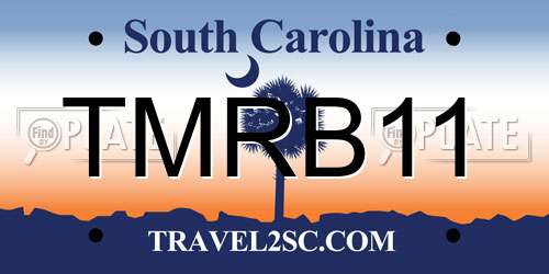 TMRB11 South Carolina License Plate