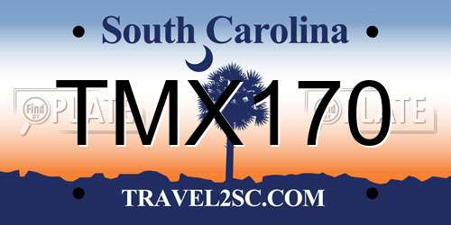 TMX170 South Carolina License Plate
