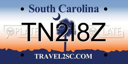 TN2I8Z South Carolina License Plate
