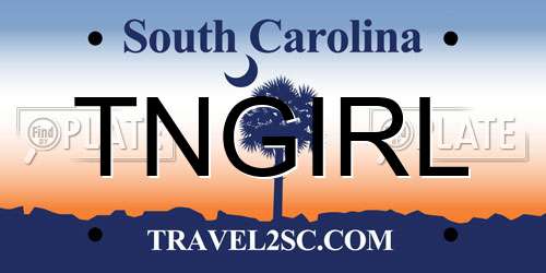 TNGIRL South Carolina License Plate