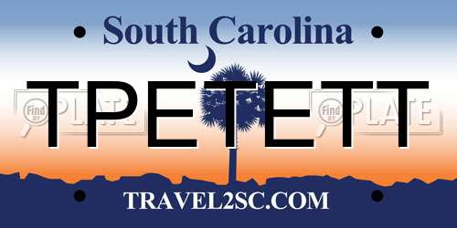 TPETETT South Carolina License Plate