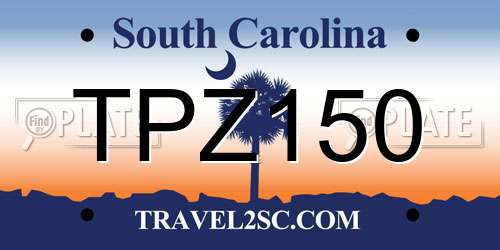 TPZ150 South Carolina License Plate