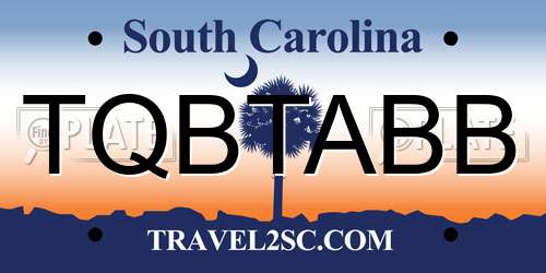 TQBTABB South Carolina License Plate