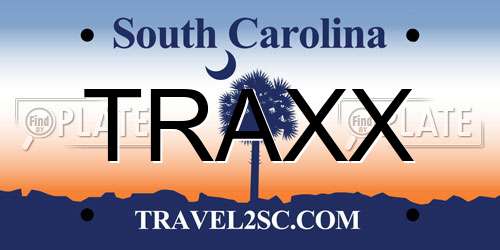 TRAXX South Carolina License Plate