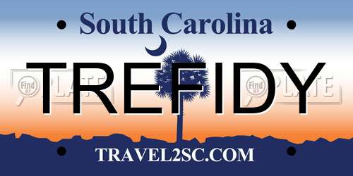 TREFIDY South Carolina License Plate