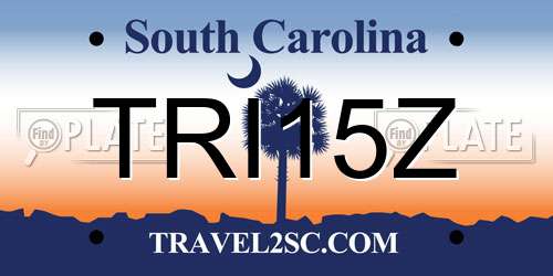 TRI15Z South Carolina License Plate