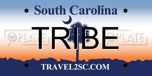 TRIBE South Carolina License Plate