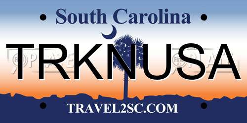 TRKNUSA South Carolina License Plate