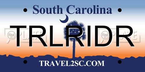 TRLRIDR South Carolina License Plate