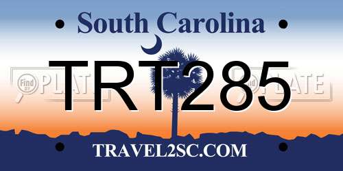 TRT285 South Carolina License Plate