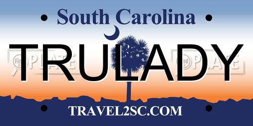 TRULADY South Carolina License Plate