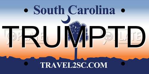 TRUMPTD South Carolina License Plate