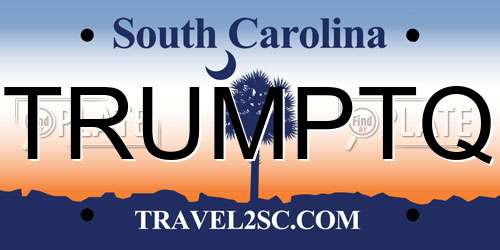 TRUMPTQ South Carolina License Plate