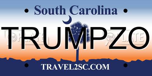 TRUMPZO South Carolina License Plate
