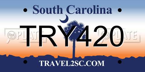 TRY420 South Carolina License Plate