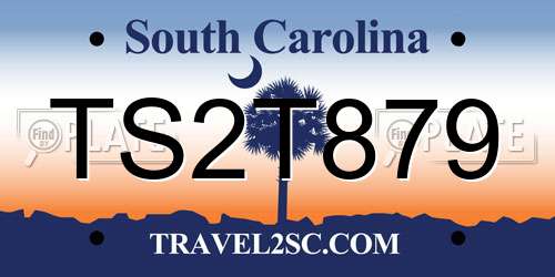 TS2T879 South Carolina License Plate