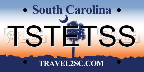 TSTETSS South Carolina License Plate