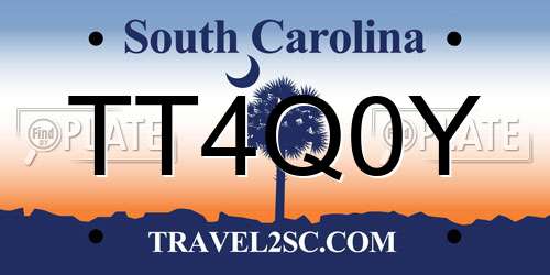 TT4Q0Y South Carolina License Plate