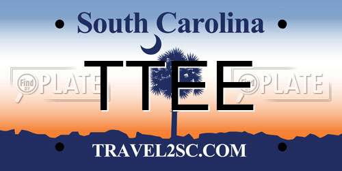 TTEE South Carolina License Plate