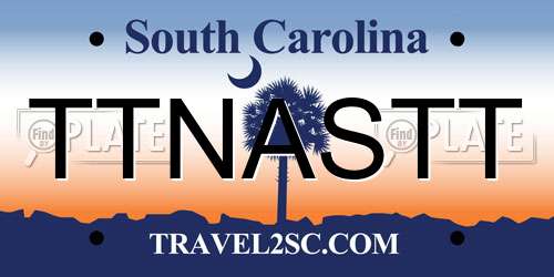 TTNASTT South Carolina License Plate