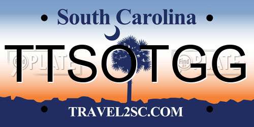 TTSOTGG South Carolina License Plate