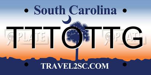 TTTOTTG South Carolina License Plate