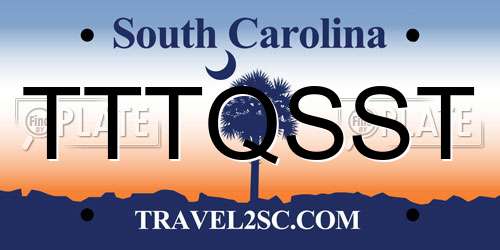 TTTQSST South Carolina License Plate
