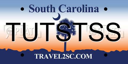 TUTSTSS South Carolina License Plate