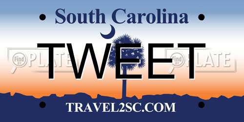 TWEET South Carolina License Plate