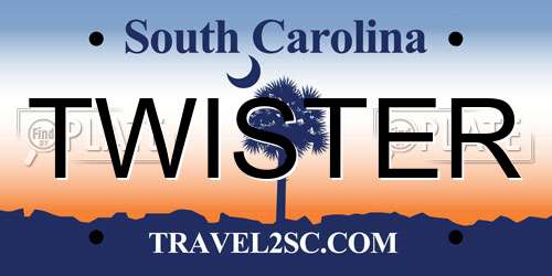 TWISTER South Carolina License Plate
