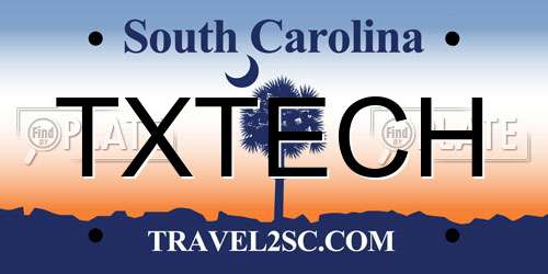 TXTECH South Carolina License Plate