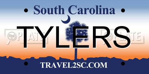 TYLERS South Carolina License Plate