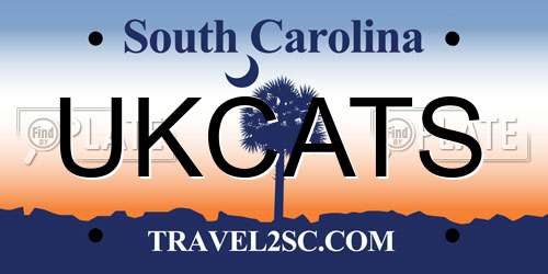 UKCATS South Carolina License Plate